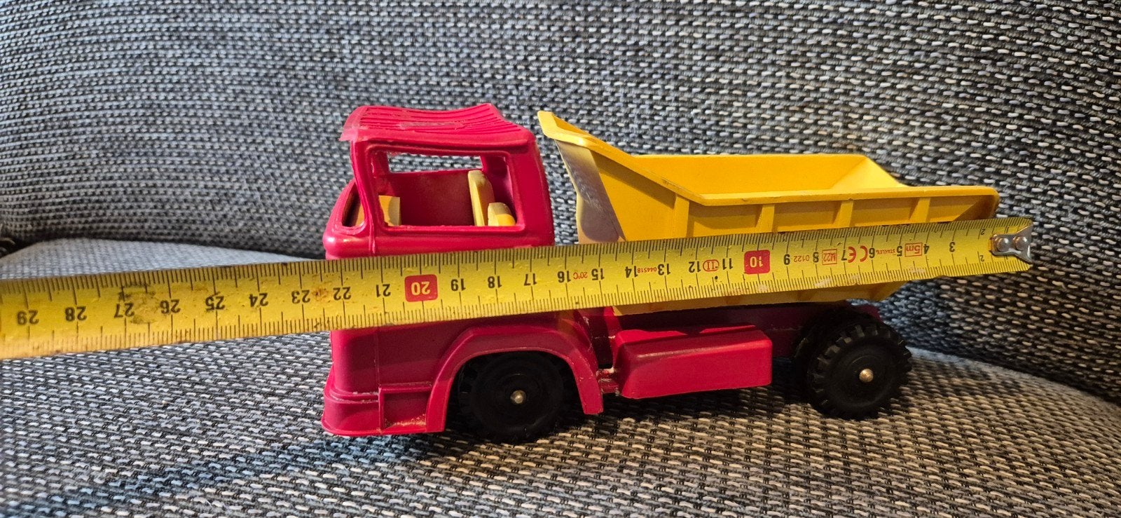 Oude jaren 60 wildebras vinyl toys dumptruck zeldzaam, Ophalen of Verzenden, Gebruikt