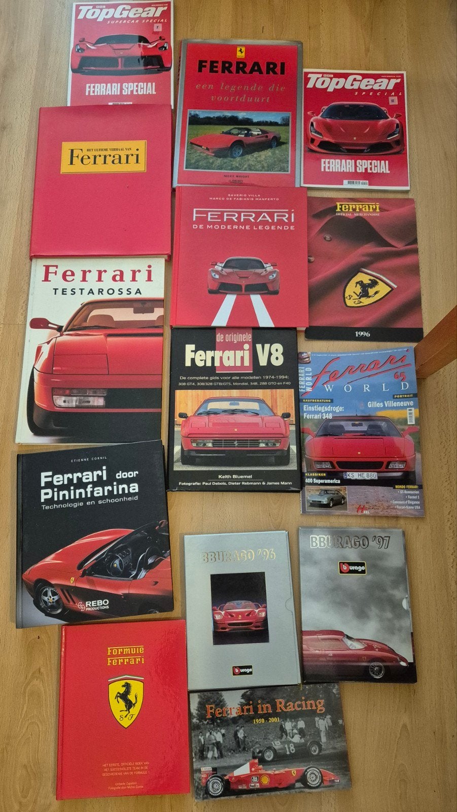 Grote collectie Ferrari boeken en tijdschriften, Boeken, Ophalen of Verzenden, Gelezen, Ferrari, Diverse auteurs