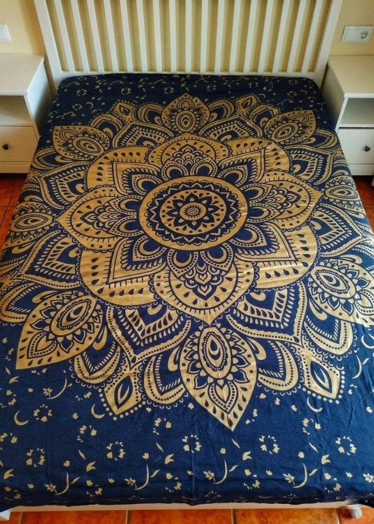 SPREI / BED / STRAND / BANK / 210240 CM ꩜, Zwart, Overige typen, Katoen, Ophalen of Verzenden