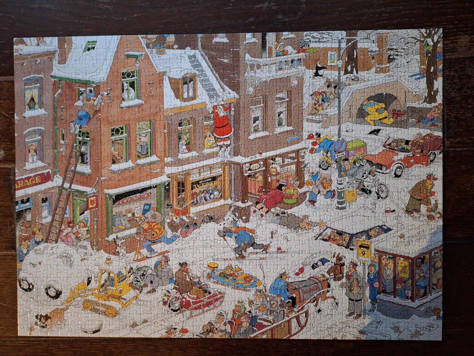 Jan van Haasteren "Sneeuwpret" 5000 stukjes, Ophalen of Verzenden, Meer dan 1500 stukjes, Zo goed als nieuw, Legpuzzel