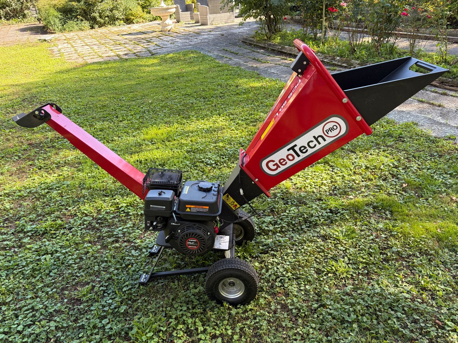GeoTech Pro PCS 50 L Benzine takken Hakselaar Versnipperaar, Tuin en Terras, Ophalen, Zo goed als nieuw, Benzine
