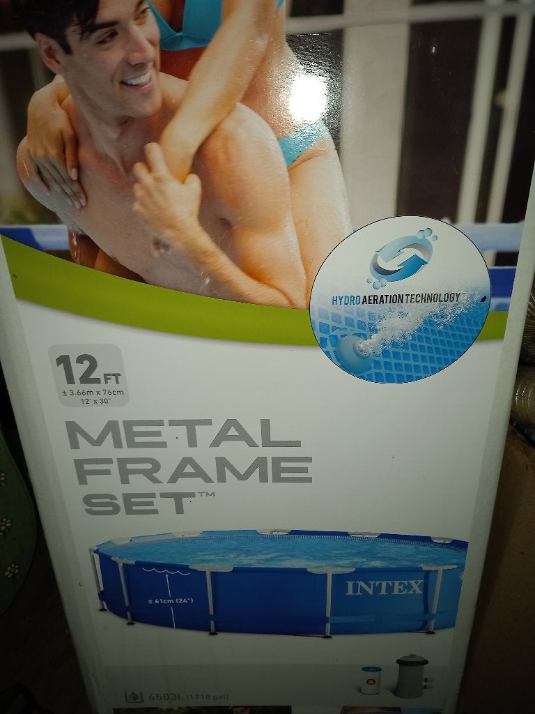 Opzetzwembad ø3,66xH76cm, Ophalen, Gebruikt, Rond, Opzetzwembad