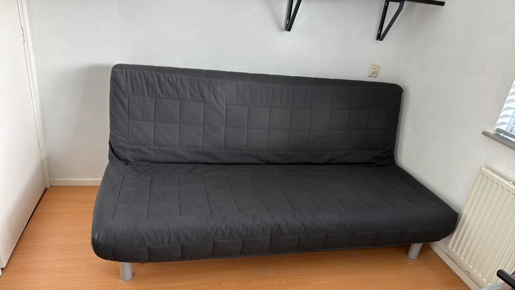 Ikea slaapbank  +|_ 160x200 2 persoons, Ophalen, Gebruikt, Tweepersoons, Grijs