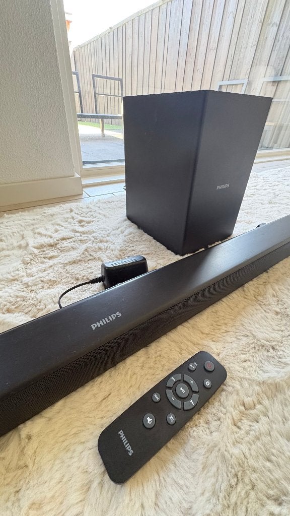 Philips 2.1 Soundbar met Subwoofer, Ophalen, Bluetooth, Gebruikt