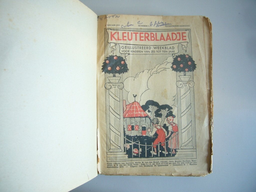 Kleuterblaadje 1932 jaarboek, Ophalen of Verzenden, Gelezen, Overige typen