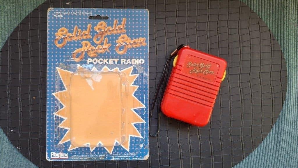 Transistor radio Solid Gold AM pocket radio vintage 1985, Audio, Tv en Foto, Ophalen of Verzenden, Nieuw, Transistorradio
