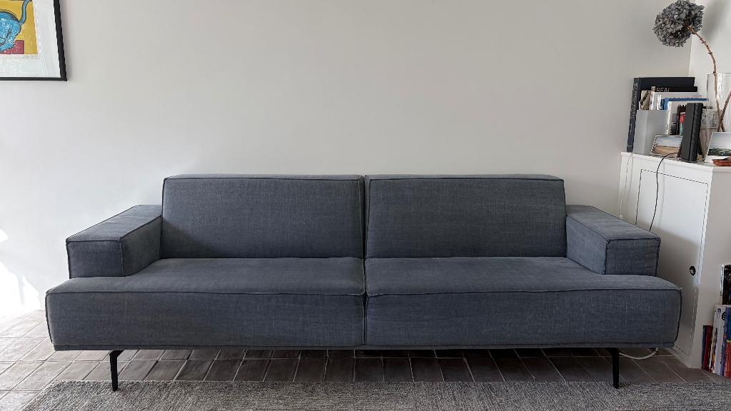 Design bank Enzo Luca Naso, Huis en Inrichting, Ophalen, Driepersoons, 75 tot 100 cm, Zo goed als nieuw