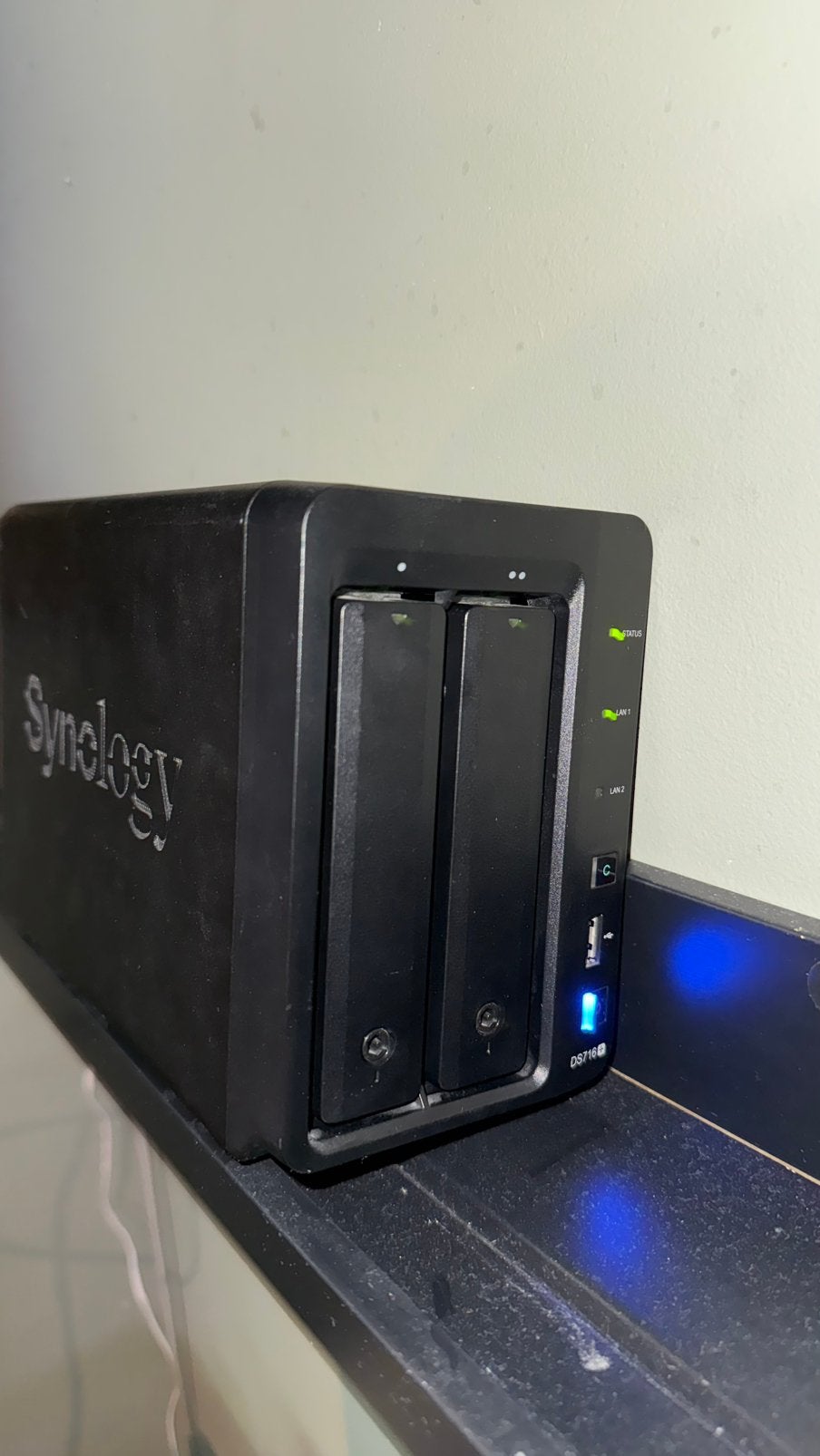 Synology DS716+ NAS – 2x 3TB WD Red Pro – 6TB – 2GB RAM, Ophalen of Verzenden, Zo goed als nieuw
