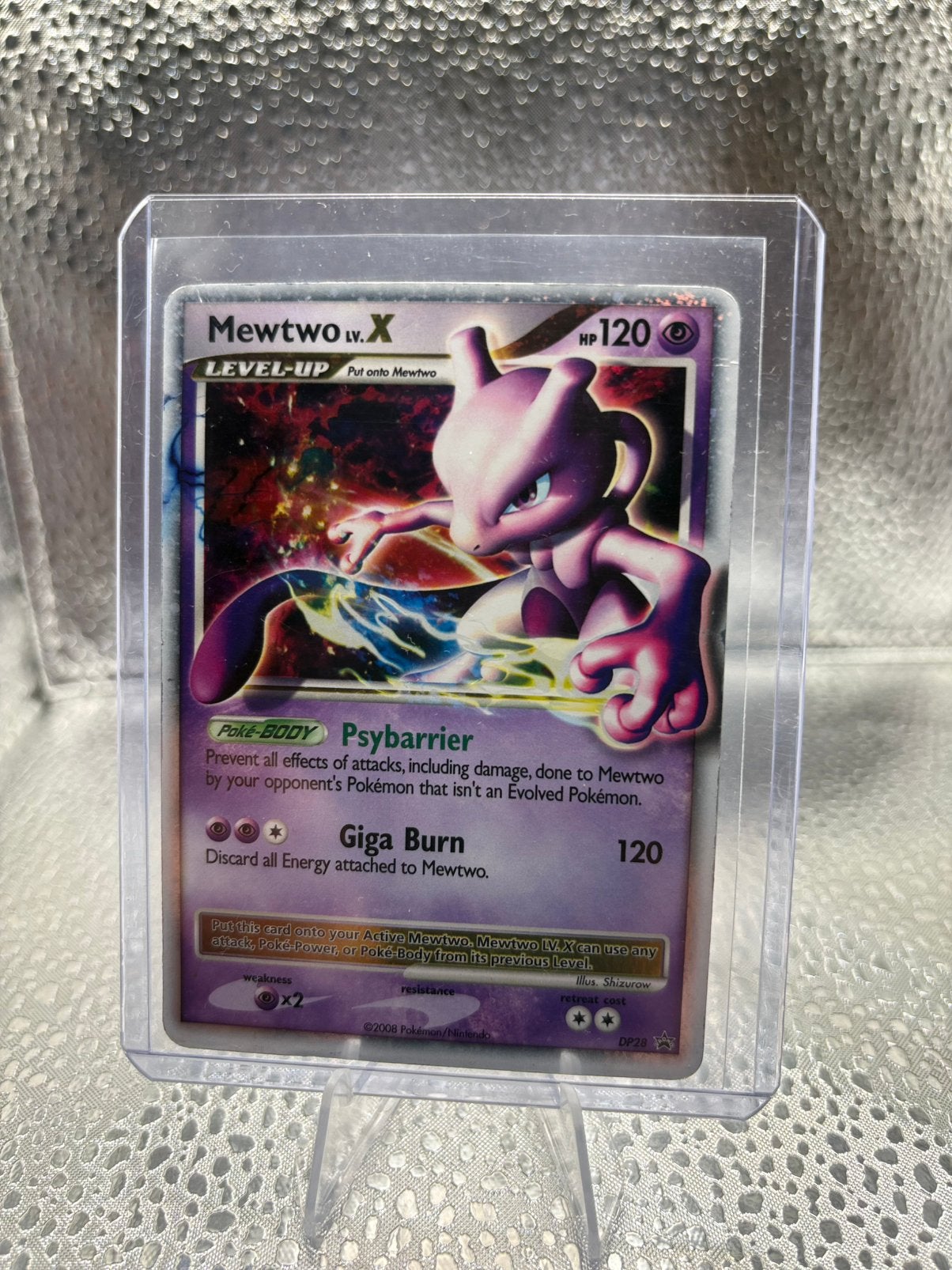 Mewtwo LV.X (DPPR 28) DP Black Star Promos - Singles, Ophalen of Verzenden, Gebruikt, Losse kaart