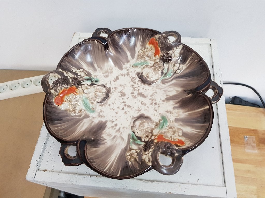 antieke brocante vintage porseleinen fruit schaal, Ophalen of Verzenden