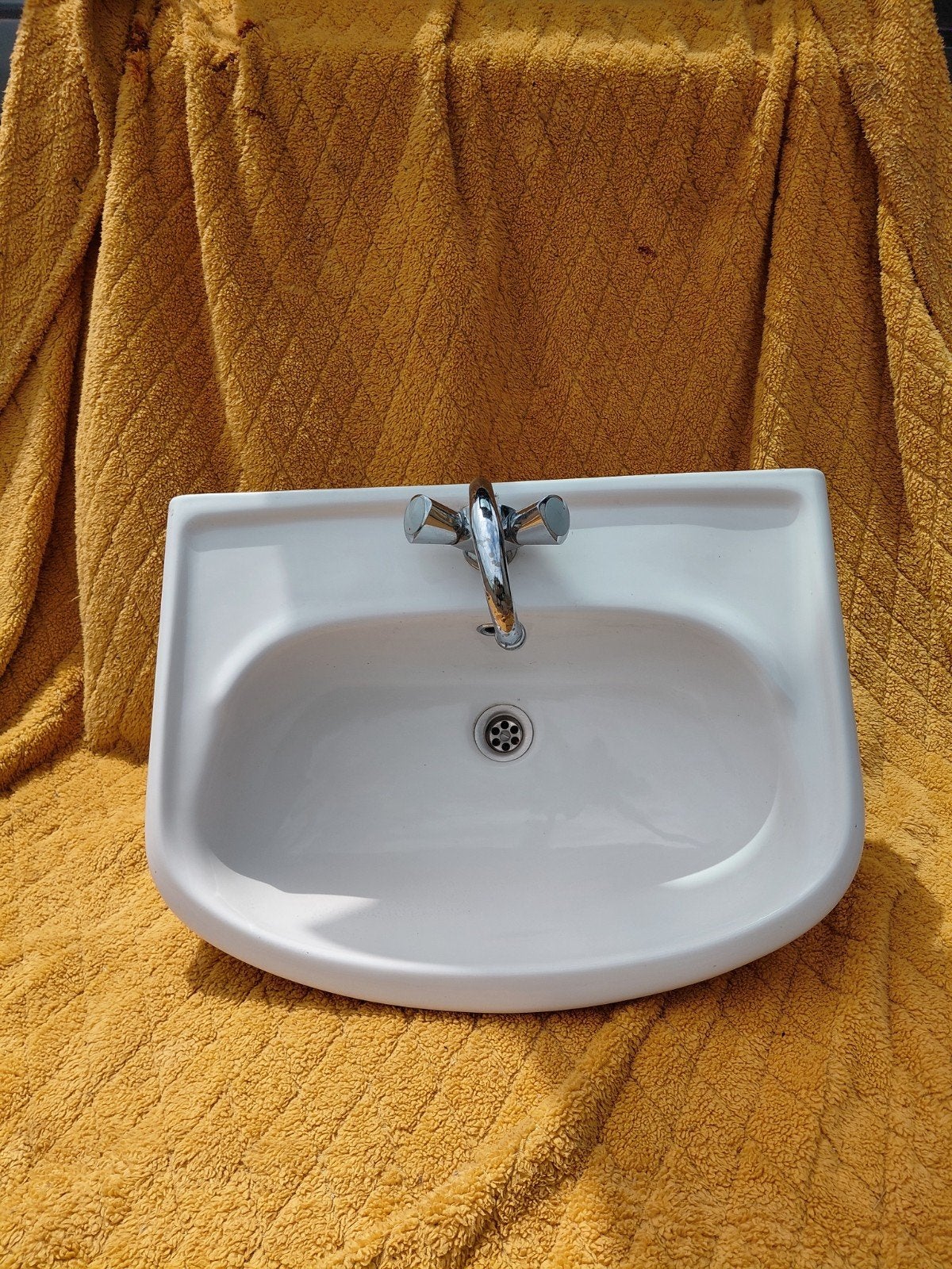 Wastafel met kraan 60 cm breed - Sphinx, Ophalen of Verzenden