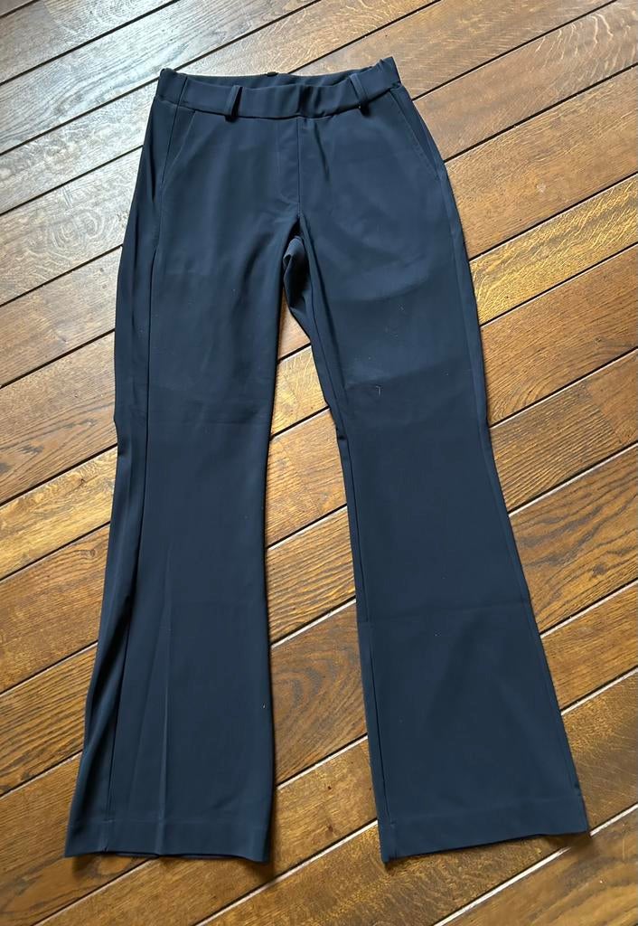 Donkerblauwe Studio Anneloes Flair Bonded broek, pantalon S, Blauw, Ophalen of Verzenden, Zo goed als nieuw, Maat 36 (S)