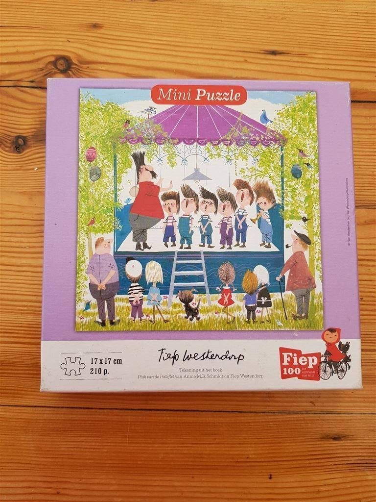 D199 Fiep Westendorp, mini puzzel, 210 stukjes, Ophalen of Verzenden, 500 t/m 1500 stukjes, Zo goed als nieuw