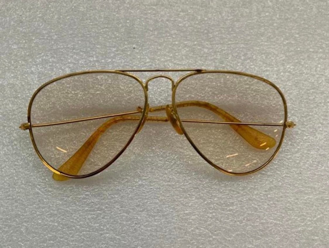 Bril Zonnebril vintage Ray-Ban heren bril zonnebril gouden, Verzenden