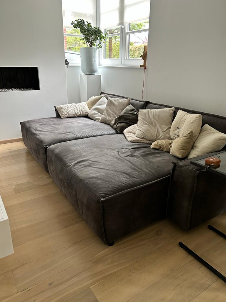 GRATIS!! Zit- loungebank, Huis en Inrichting, Banken | Bankstellen, Ophalen, Gebruikt, 200 tot 250 cm, Vierpersoons of meer