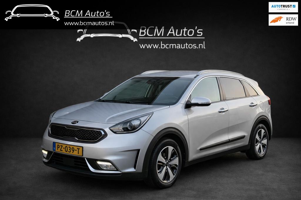 Kia Niro 1.6 GDi Hybrid |Carplay|Leder|Stoelvw|Stuurvw|ACC|L, Gebruikt, 26 km/l, SUV of Terreinwagen, Zilver of Grijs
