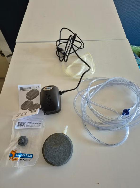 Airflow mini met grote luchtsteen en 3 meter slang, Dieren en Toebehoren, Overige typen, Nieuw, Ophalen of Verzenden, Inclusief toebehoren