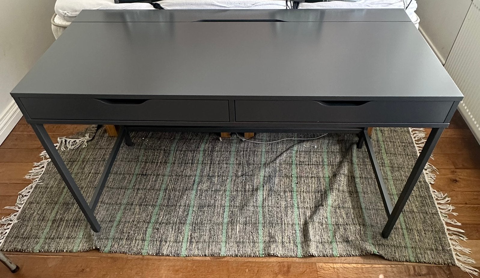 2x IKEA ALEX bureau - Grijs, Ophalen, Gebruikt, Met lades, Spaanplaat of MDF