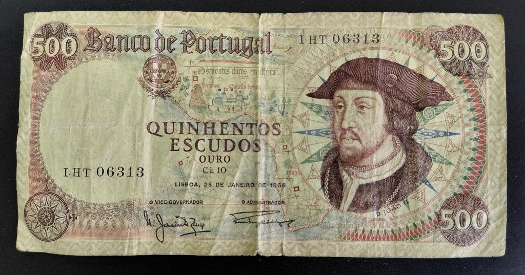Briefgeld 500,00 escudos Portugal, Ophalen of Verzenden, Buitenland, Bankbiljetten