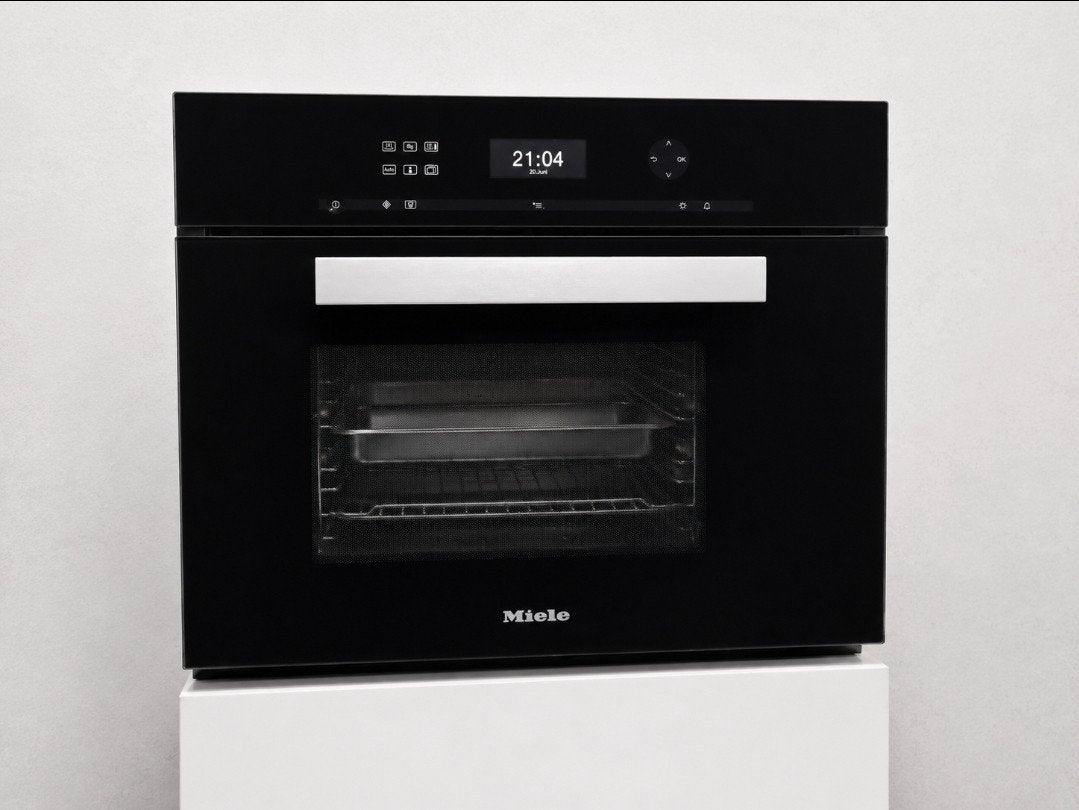 Miele DGM6401 magnetron /combi-stoomoven Obsidiaanzwart, Combimagnetron, Ophalen of Verzenden, Zo goed als nieuw, Inbouw