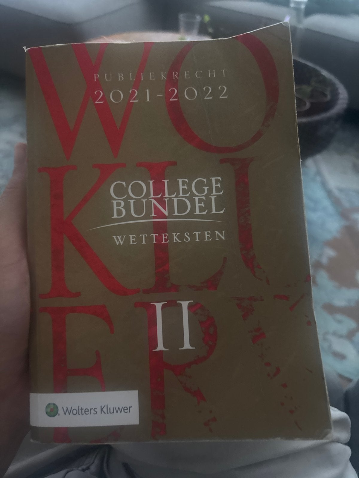 Collegebundel Publiekrecht 2021-2022 Wolters Kluwer, Boeken, Ophalen of Verzenden, Gamma, Zo goed als nieuw, HBO