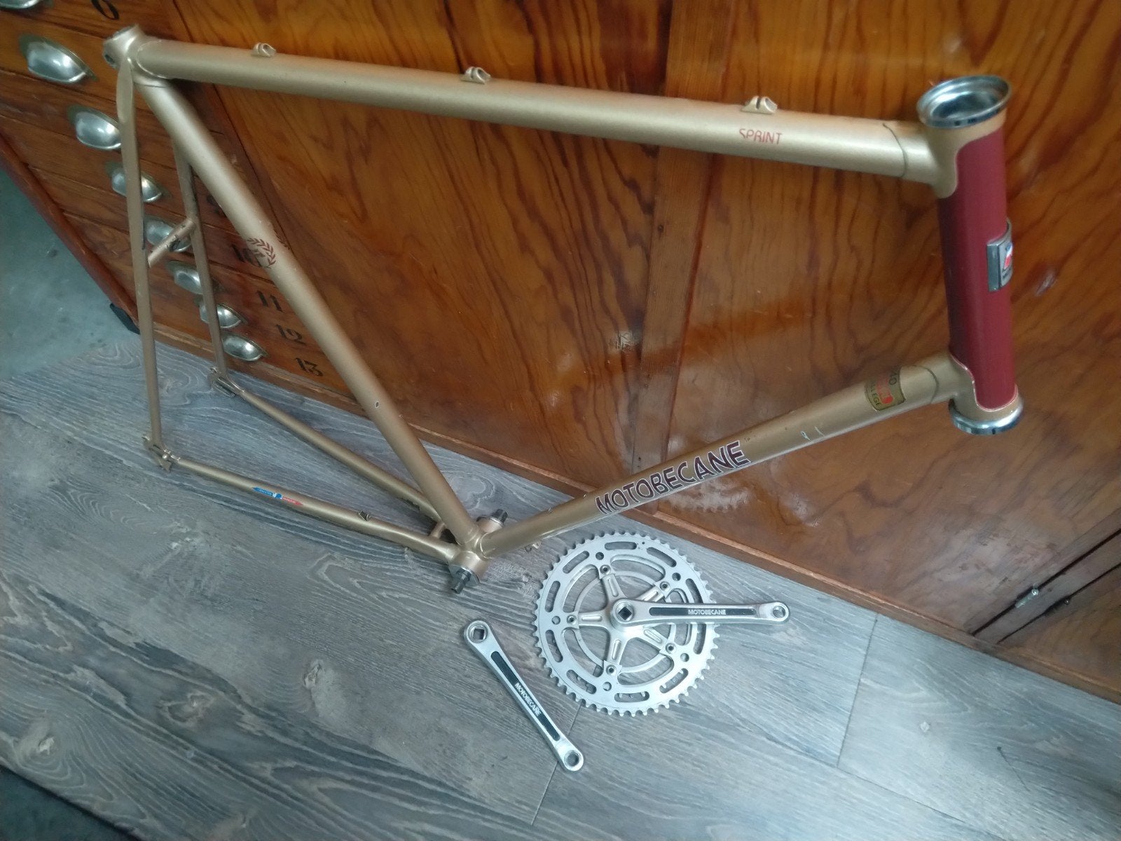 Motobecane Sprint frame, Fietsen en Brommers, 28 inch, Gebruikt, Staal, Velgrem