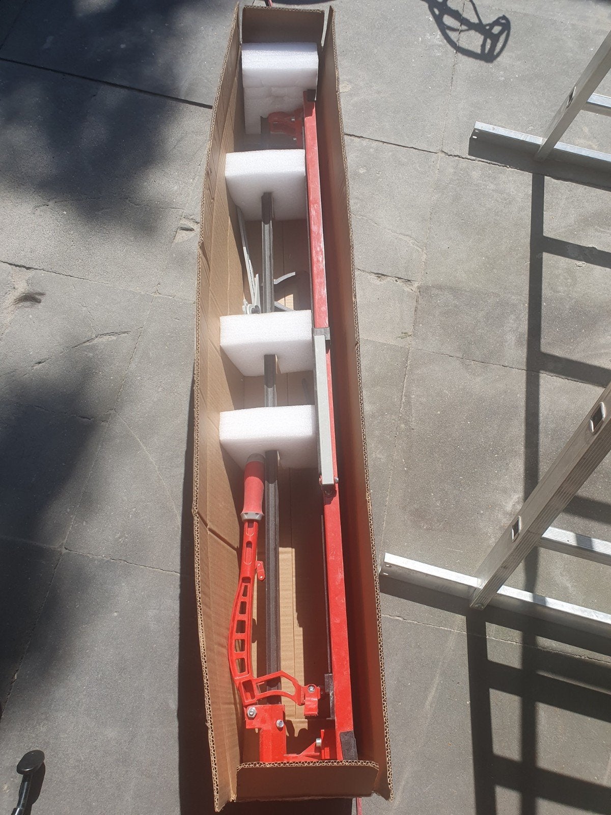 HBM Professionele Tegelsnijder voor grote tegels (120 cm), Ophalen, Zo goed als nieuw