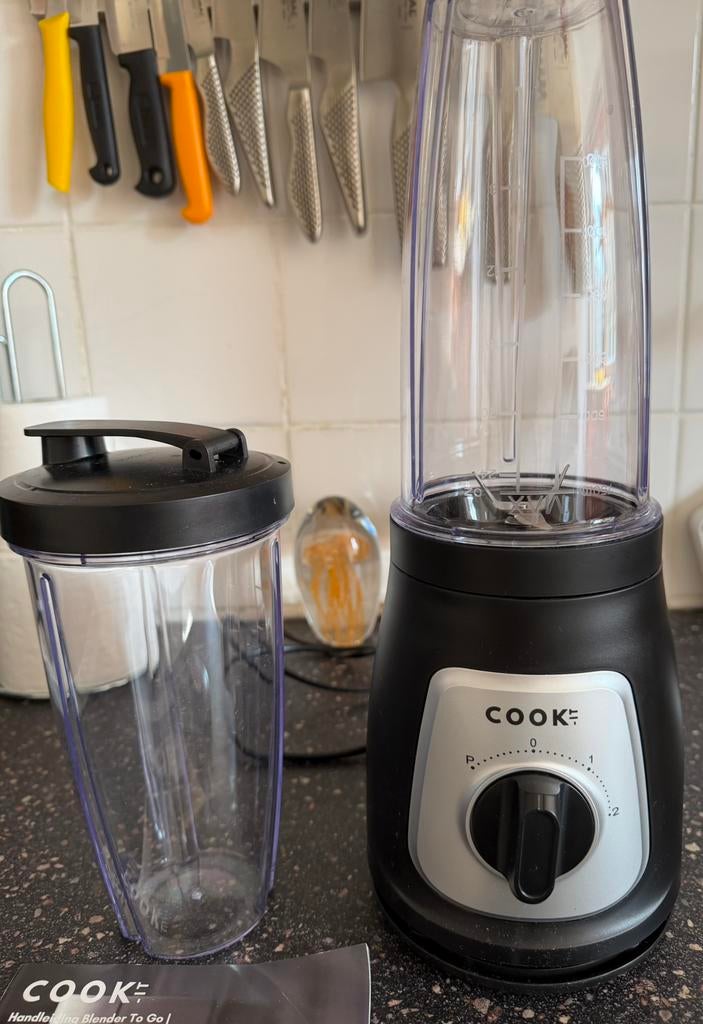 Cook-it Blender to Go met 2 drinkbekers, ZGAN, Ophalen, Zo goed als nieuw, Blender