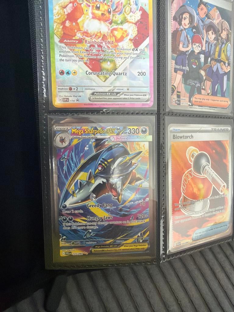 Pokémon Kaart: Mega Sharpedo EX (127/094), Hobby en Vrije tijd, Verzamelkaartspellen | Pokémon, Zo goed als nieuw, Losse kaart