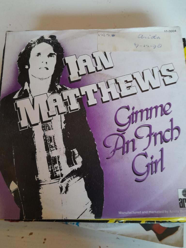 Ian matthews 7inch gimme an inch girl, Ophalen of Verzenden, Zo goed als nieuw, Pop