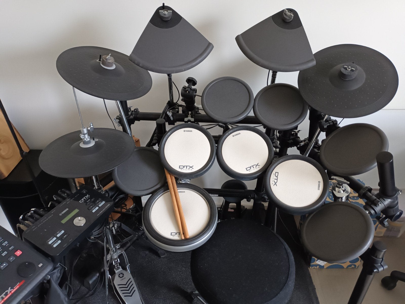Yamaha DTX400 en DTX562K elektronisch drumstel, Muziek en Instrumenten, Ophalen, Gebruikt, Yamaha, Elektronisch