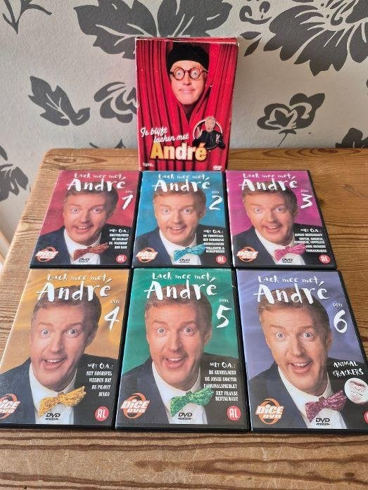 Lach mee met André + Altijd lachen met André 12 DVD'S, Alle leeftijden, Zo goed als nieuw, Komedie, Complete serie