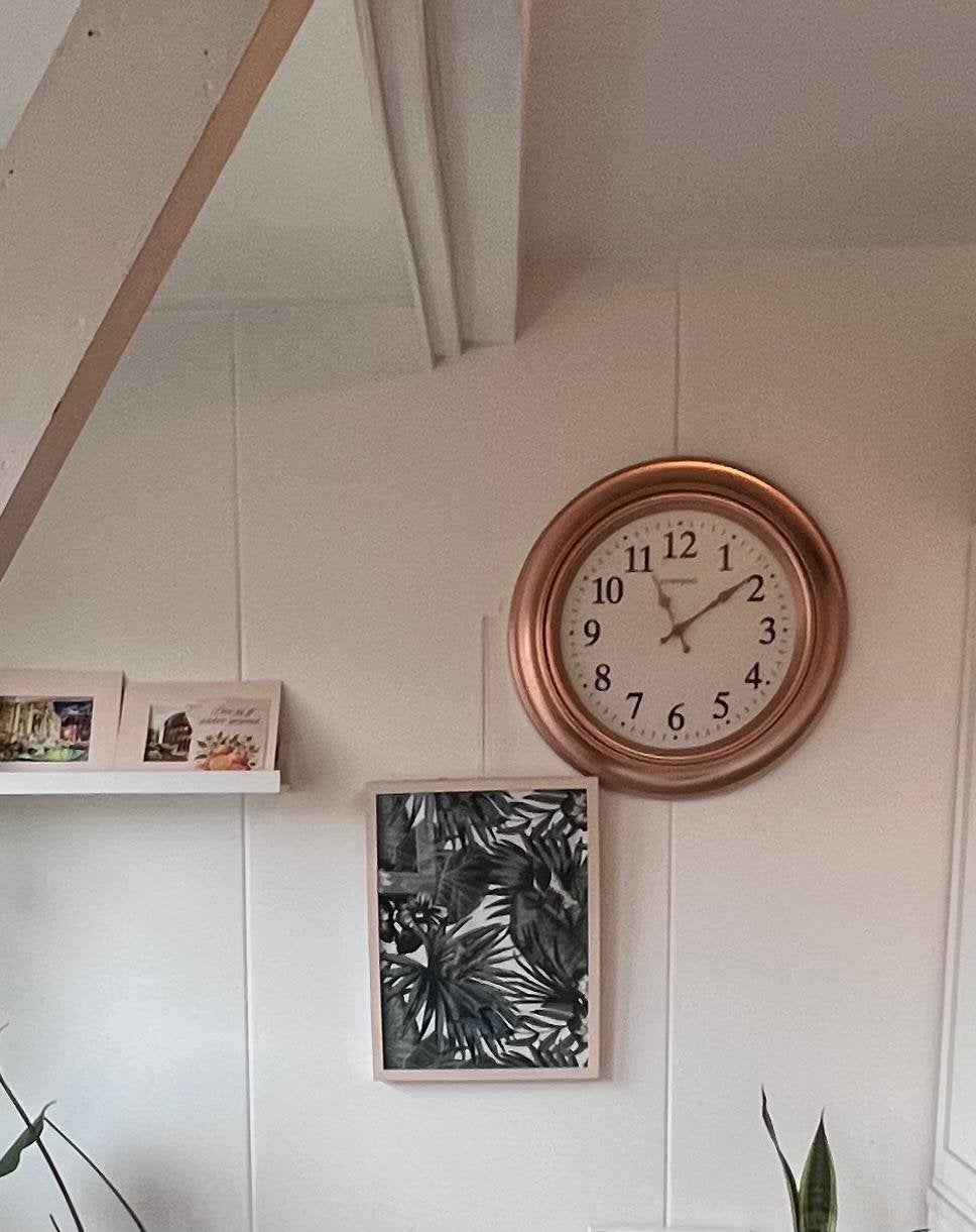 Clock, Huis en Inrichting, Woonaccessoires | Klokken, Ophalen, Wandklok, Analoog, Zo goed als nieuw