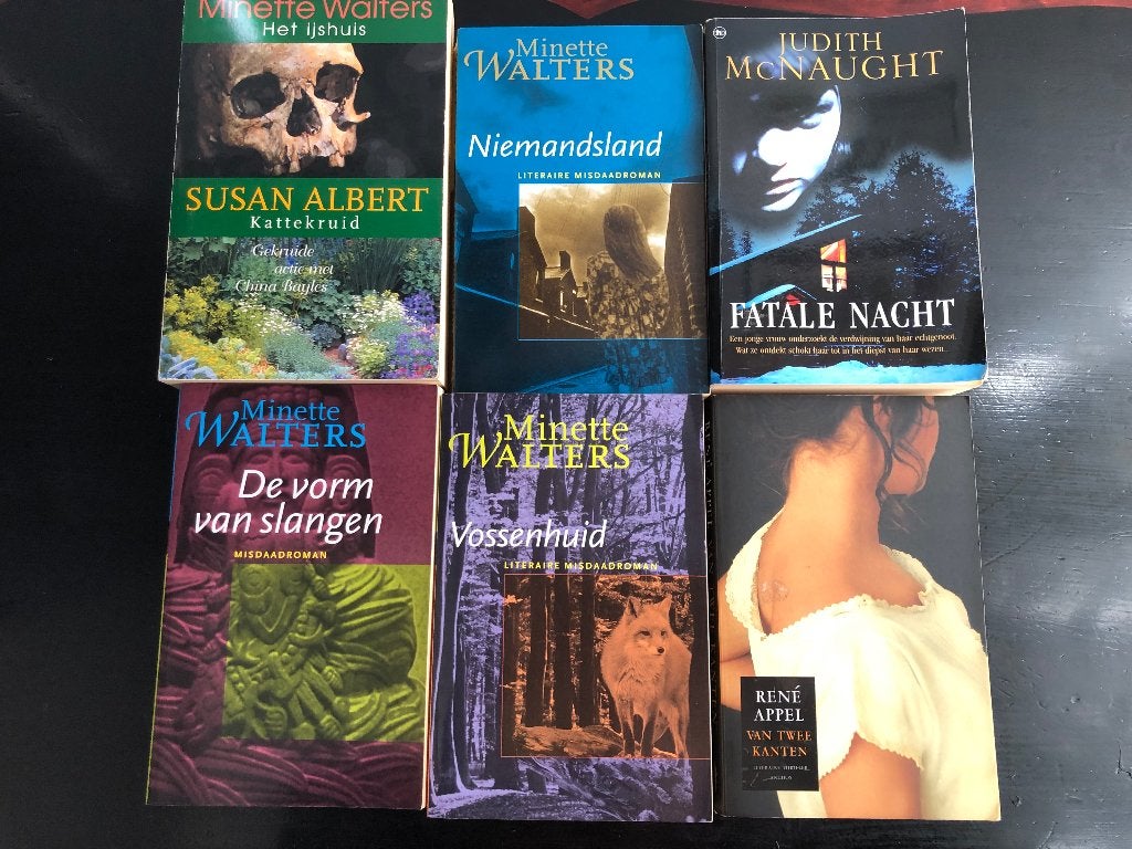 Set van 6 boeken Minette Walters, Judith McNaught, Boeken, Ophalen of Verzenden, Gelezen