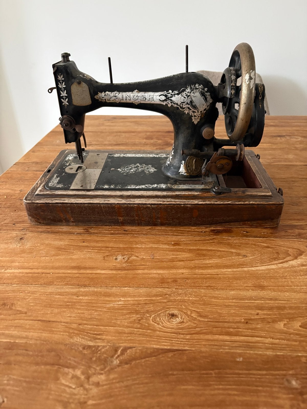 Antieke Singer Naaimachine - Decoratief Stuk, Ophalen