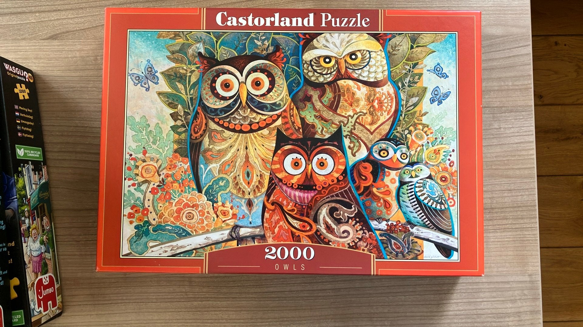 Casterland Puzzel 2000 stukjes: Uilen, Ophalen of Verzenden, Meer dan 1500 stukjes, Zo goed als nieuw