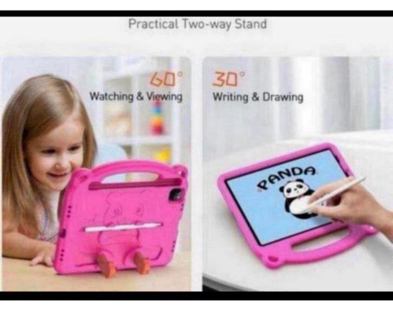 Tablethoes tablet-hoes blauw roze Ipad air pro 11 2018-2025, Computers en Software, P, P, Nieuw, Bescherming voor- en achterkant