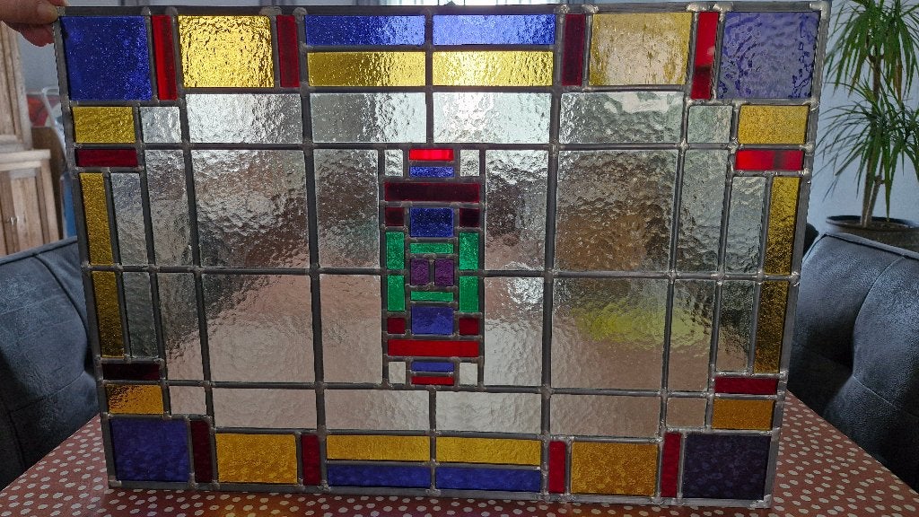 glas in lood, Doe-het-zelf en Verbouw, Glas en Ramen, Ophalen, Minder dan 80 cm, Overige typen, Zo goed als nieuw