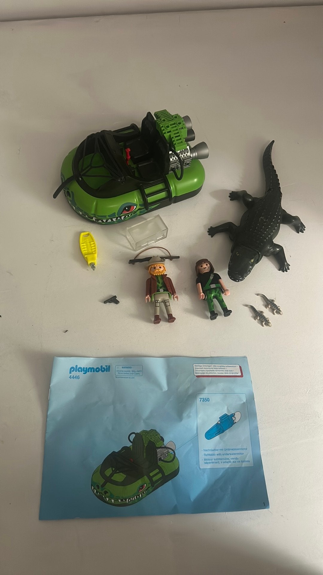 Playmobil 4446 Krokodillenboot, Ophalen, Gebruikt