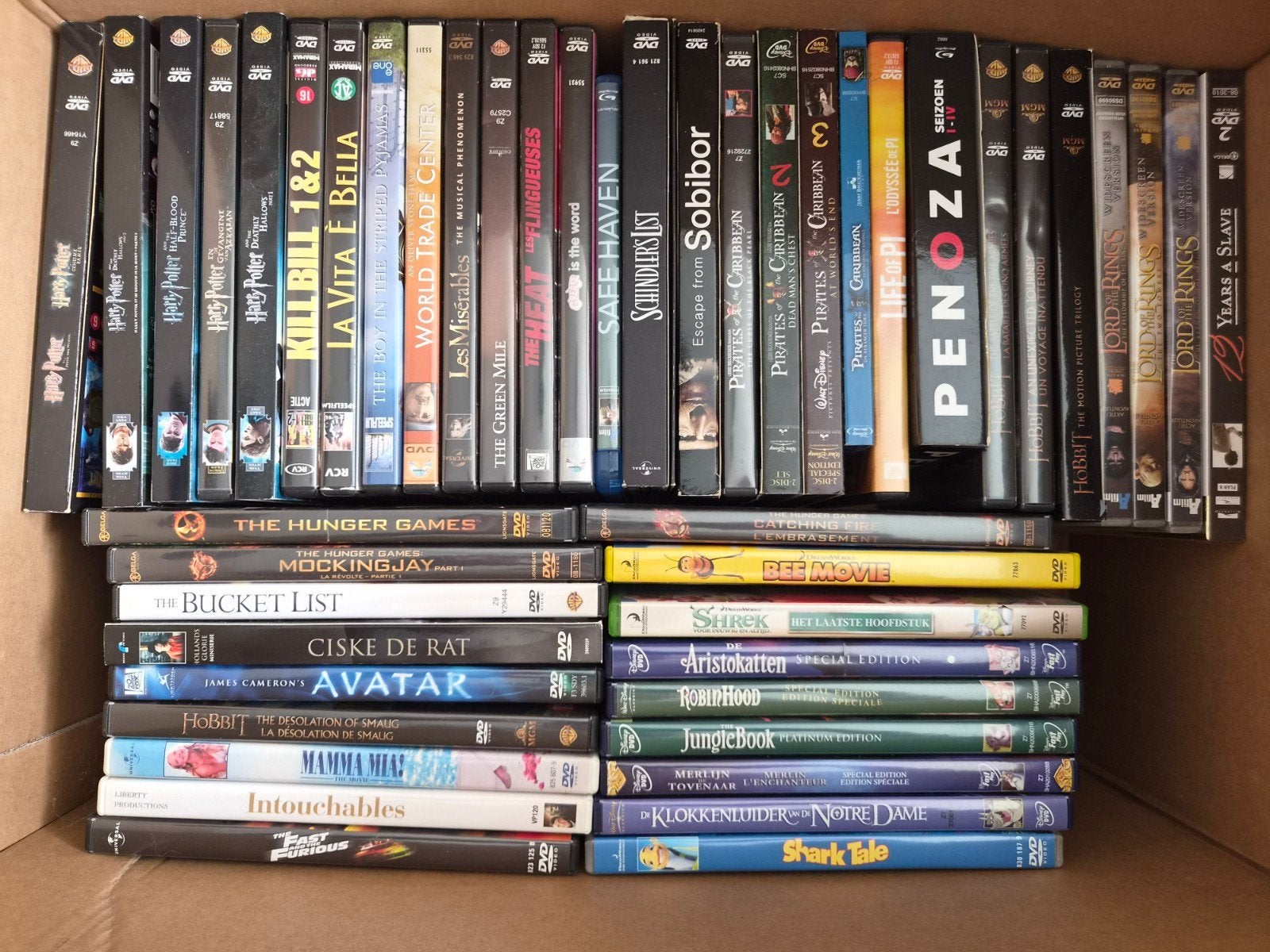 Grote DVD collectie: Films & Series (60+ stuks), Alle leeftijden, Ophalen, Zo goed als nieuw