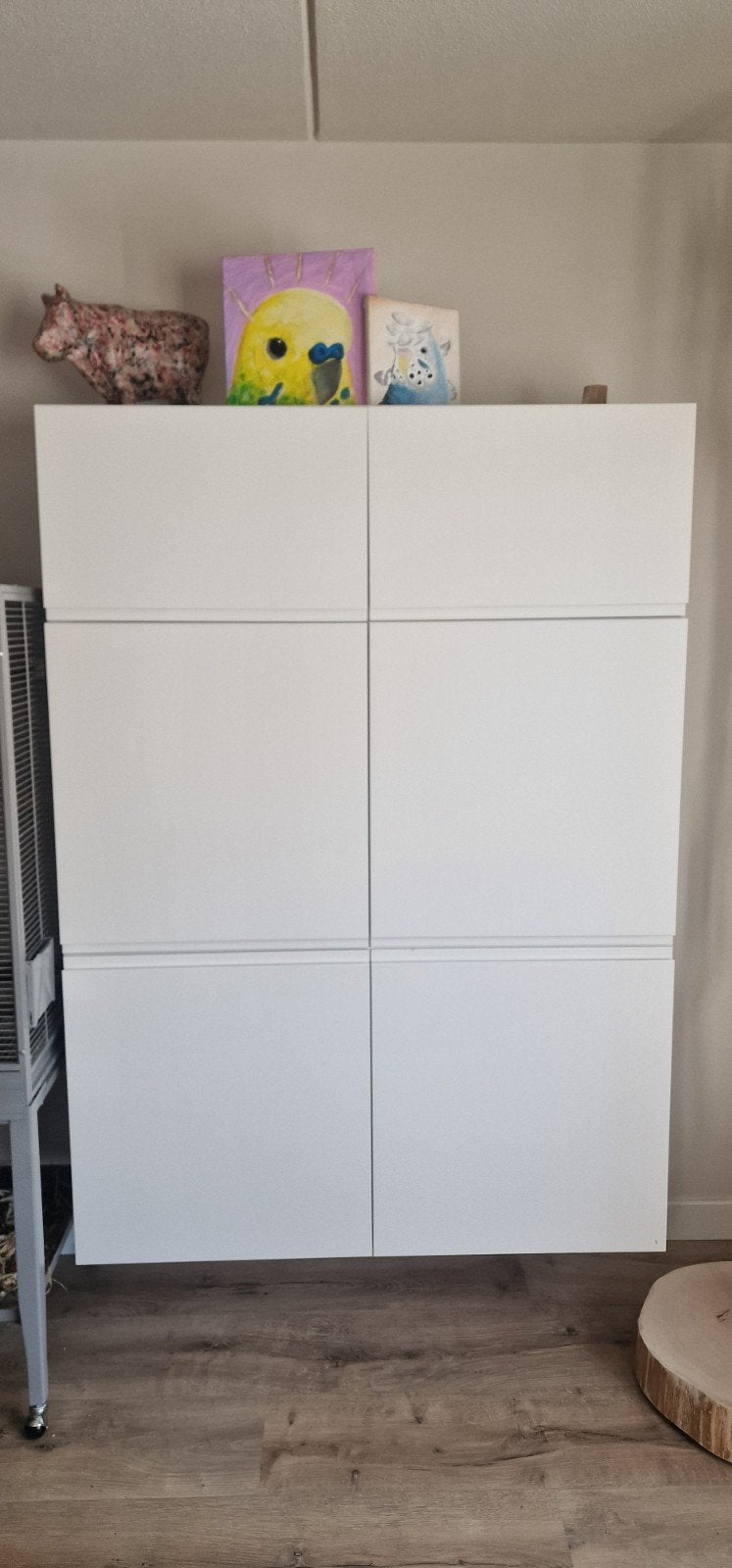 IKEA BESTA wandkast - Wit, met deuren en planken, Huis en Inrichting, Kasten | Wandmeubels, Ophalen, Overige materialen, Minder dan 150 cm