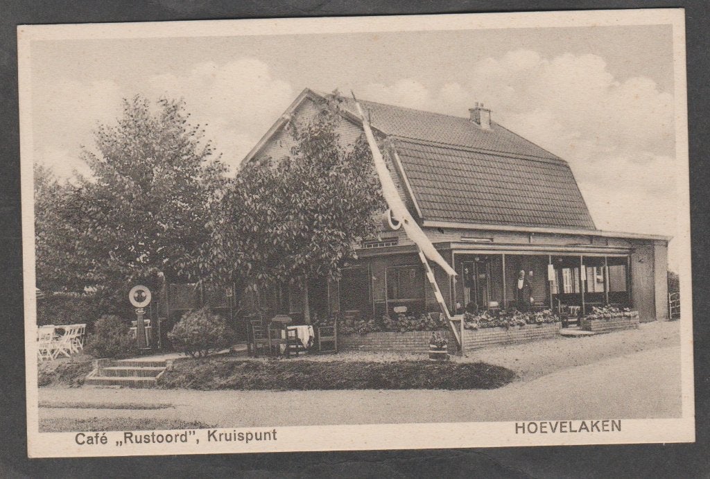 hoevelaken cafe rustoord, Verzenden, 1920 tot 1940, Ongelopen, Gelderland