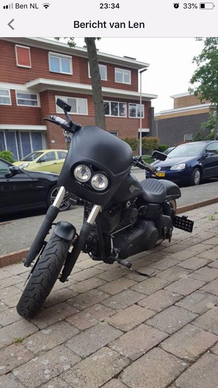 FXDF Dyna Fatbob voorscherm Badwing, Ophalen of Verzenden, Gebruikt