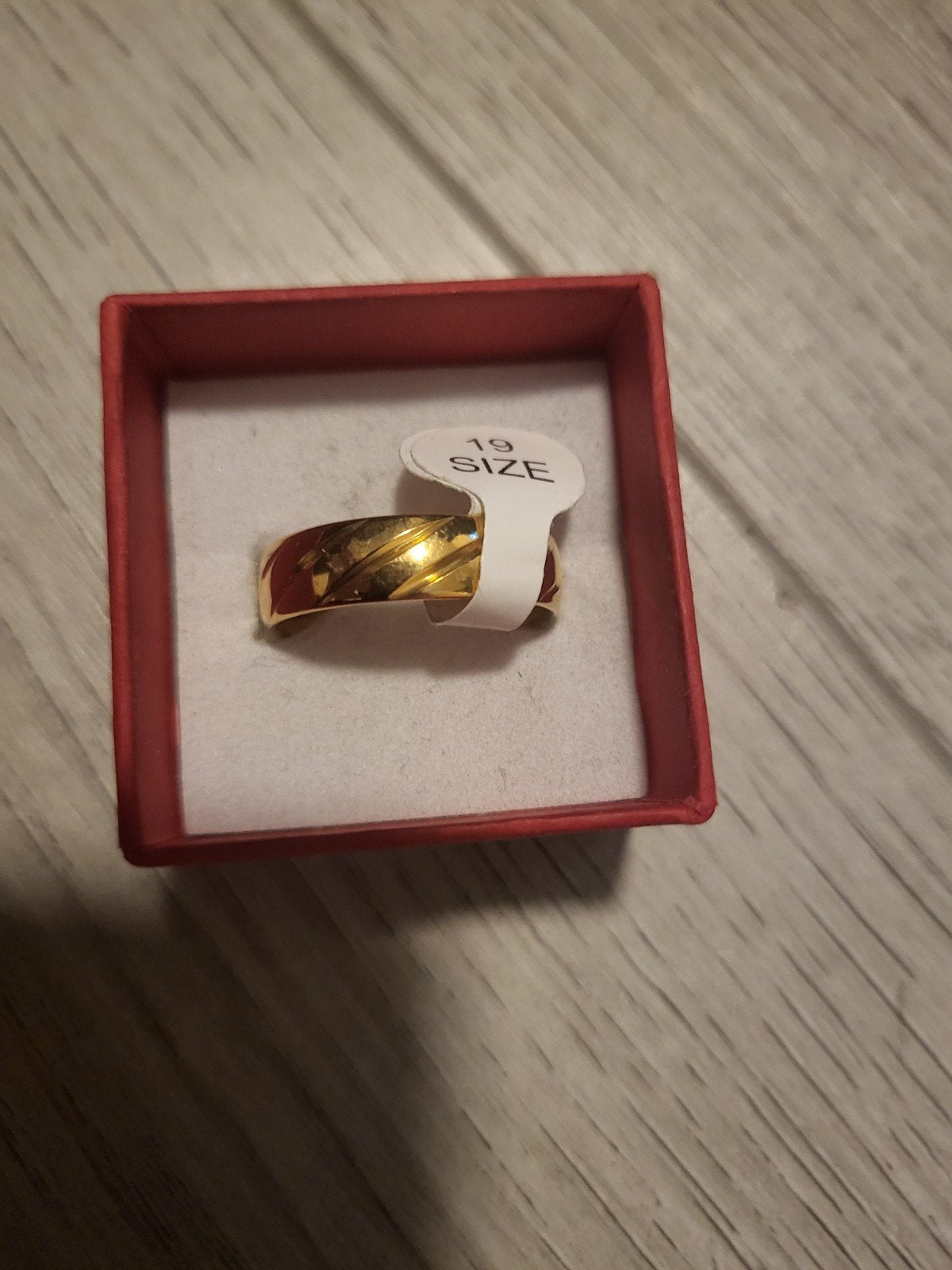 Nieuwe Gouden Ring Maat 19, Ophalen of Verzenden