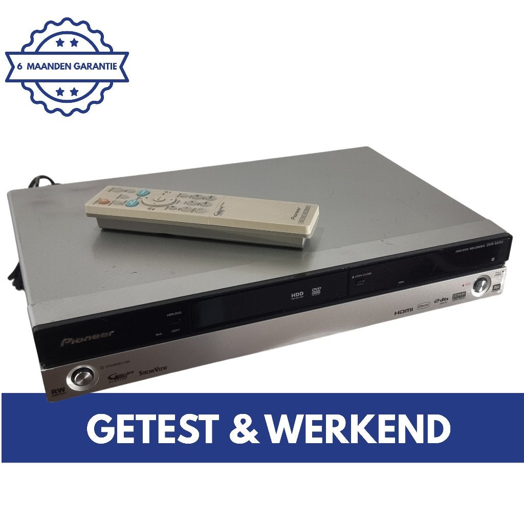 Pioneer DVR-555H | DVD Recorder | HDD Recorder | DVD Speler, Pioneer, Met harddisk, Dvd-recorder, Ophalen of Verzenden