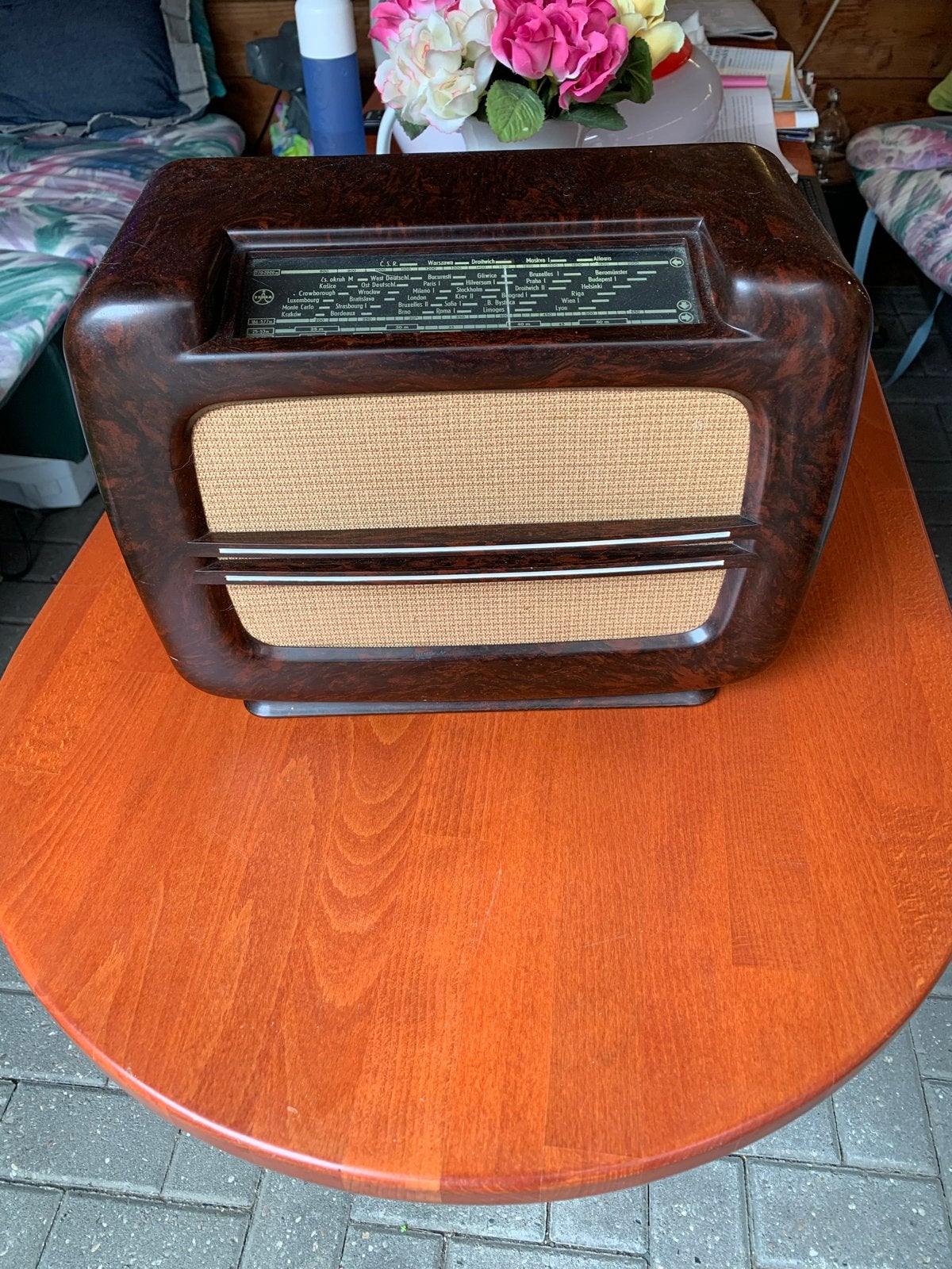2 Oude Radio's: Bakeliet en Hout - Vintage Collectie, Ophalen, Gebruikt, Radio