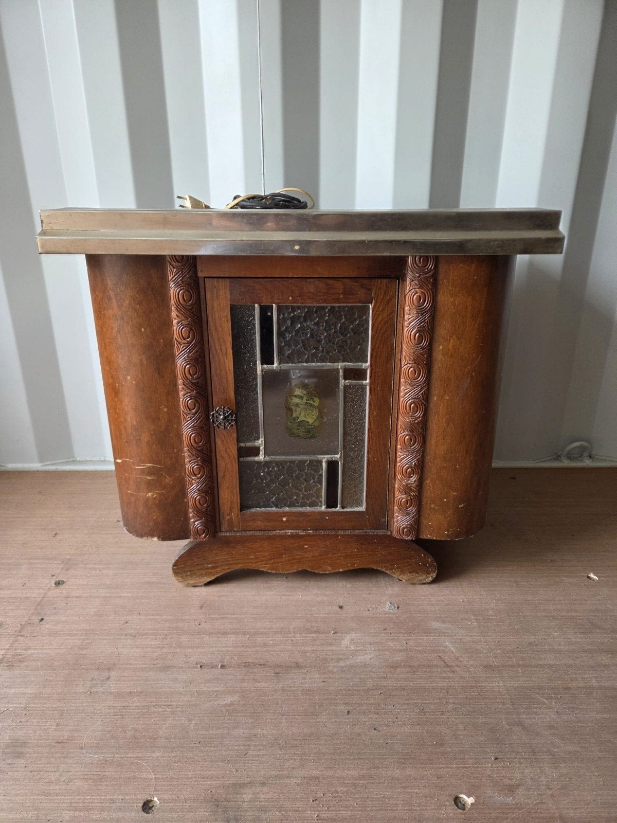 Vintage Minibar Drankkastje met Verlichting, Ophalen of Verzenden