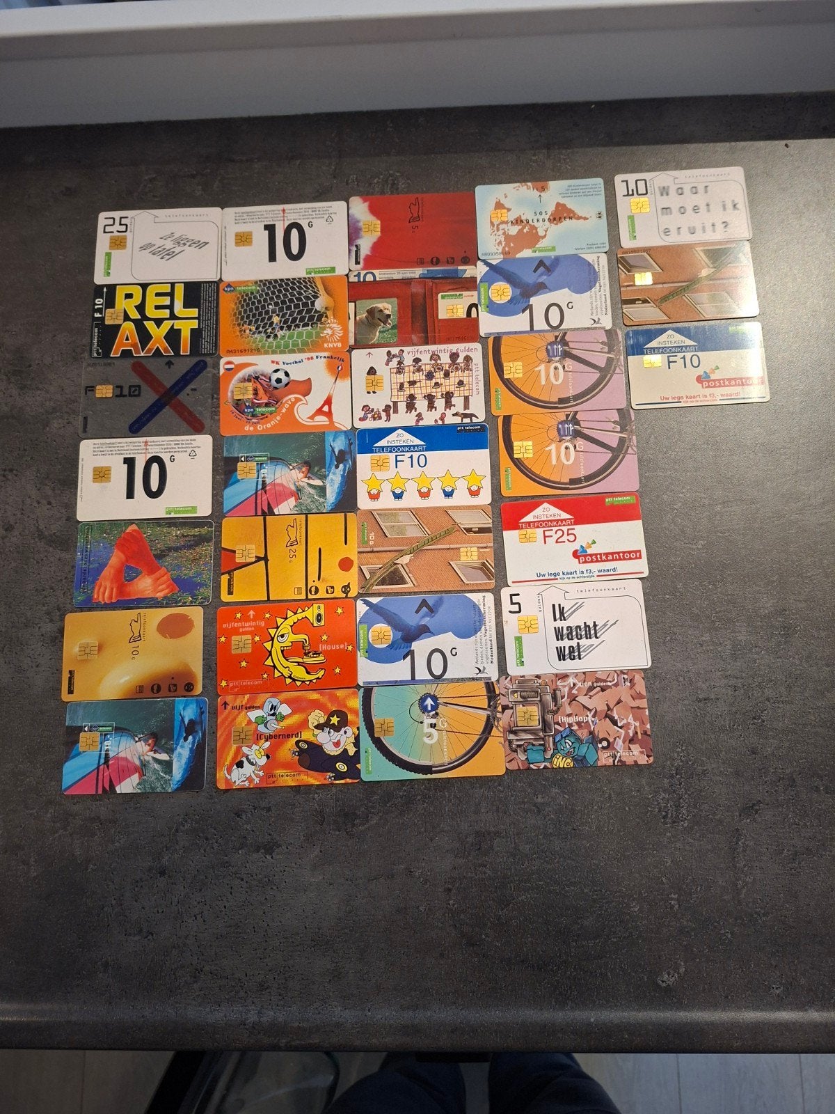 Ouderwetse KPN Belkaarten - 31 stuks (5, 10, 25 gulden), Ophalen of Verzenden