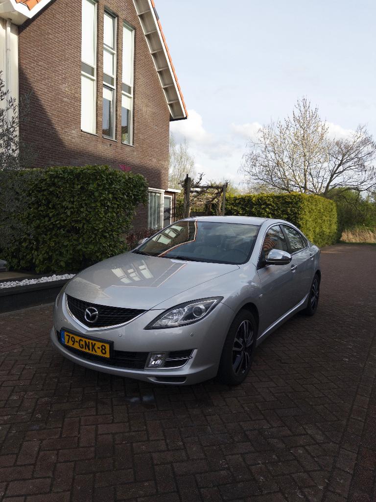 Mazda 6 1.8 Sedan 2008 Grijs, Auto's, Voorwielaandrijving, 15 km/l, Beige, 4 cilinders
