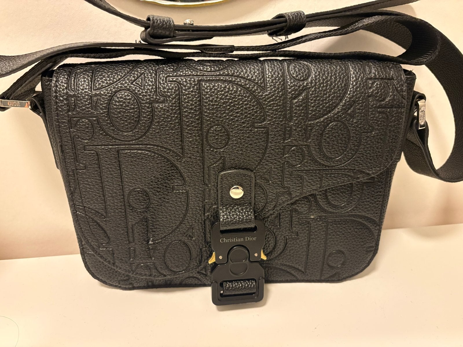 Dior Heren Schoudertas Zwart, Sieraden, Tassen en Uiterlijk, Zwart, Zo goed als nieuw, Leer, Ophalen